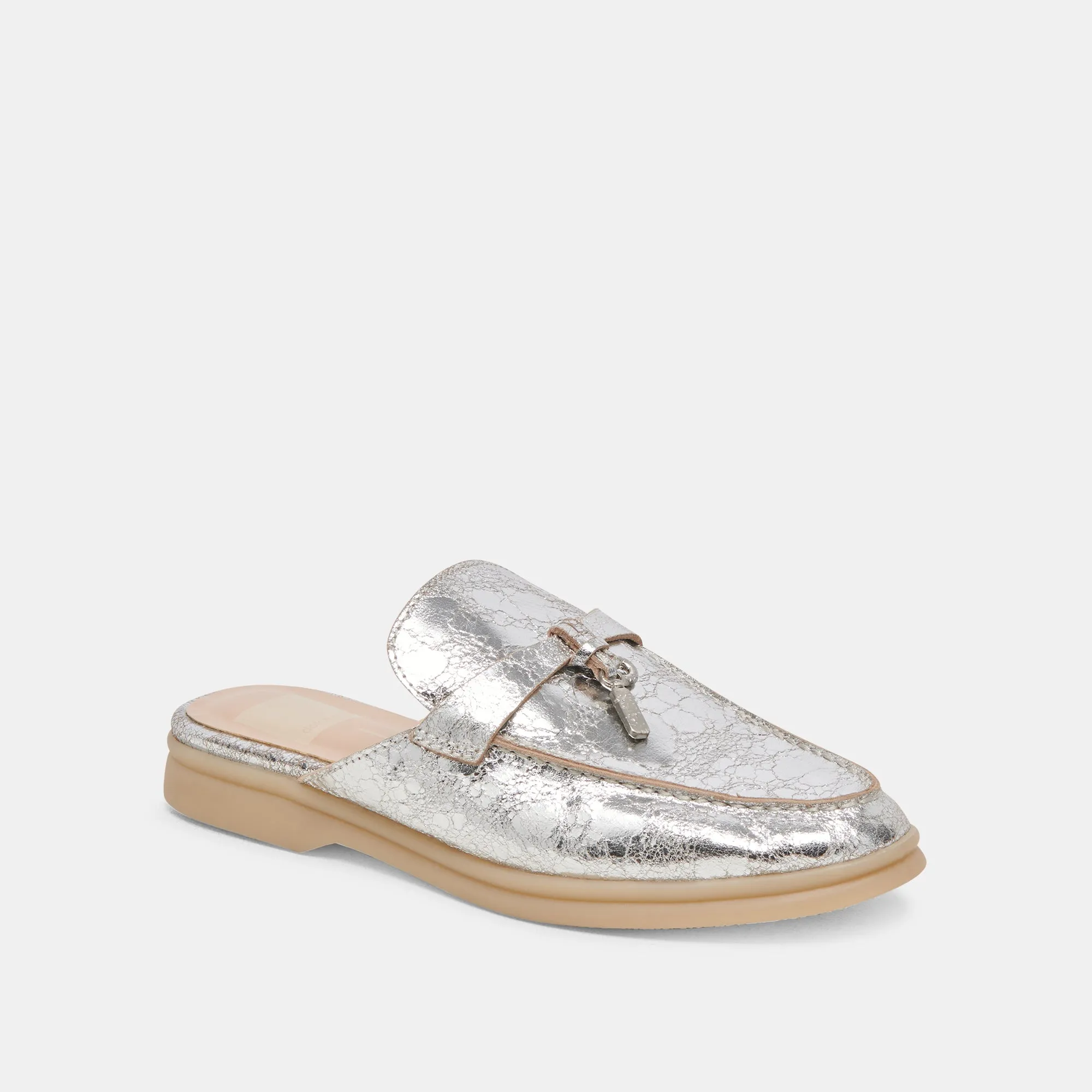 LASAIL FLATS SILVER DISTRESSED LEATHER sold by Dolce Vita product image thumbnail 3