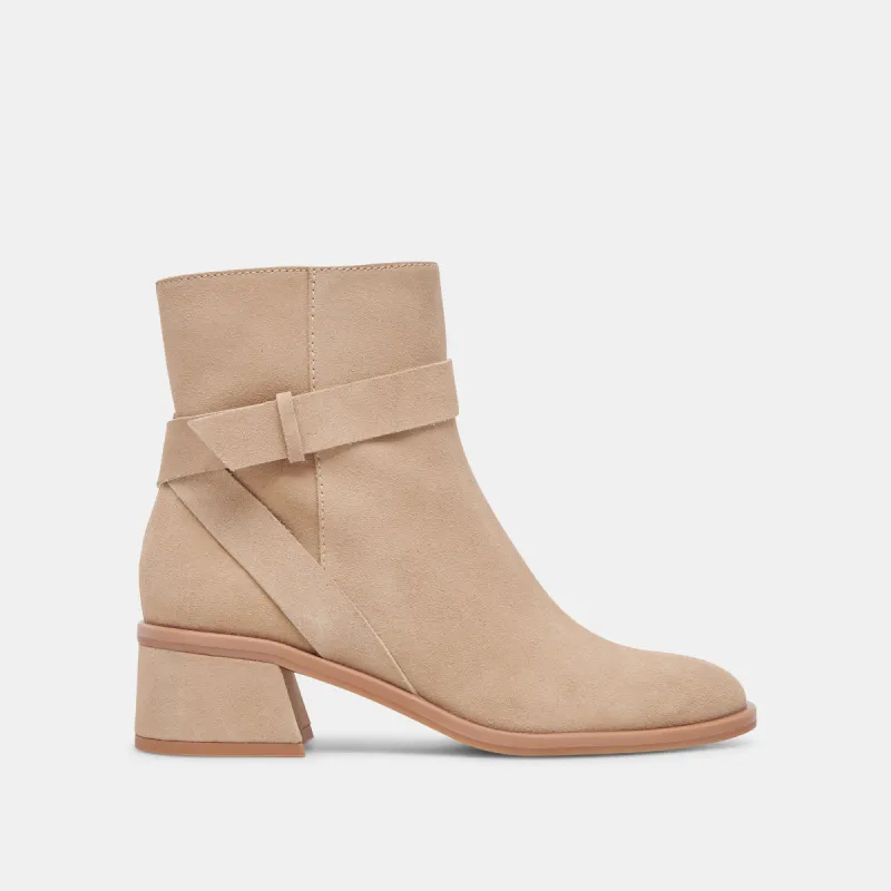 LELAND BOOTIES DUNE SUEDE sold by Dolce Vita