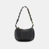 ELEANOR SHOULDER BAG BLACK RAFFIA sold by Dolce Vita
