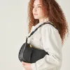 ELEANOR SHOULDER BAG BLACK RAFFIA sold by Dolce Vita