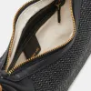 ELEANOR SHOULDER BAG BLACK RAFFIA sold by Dolce Vita