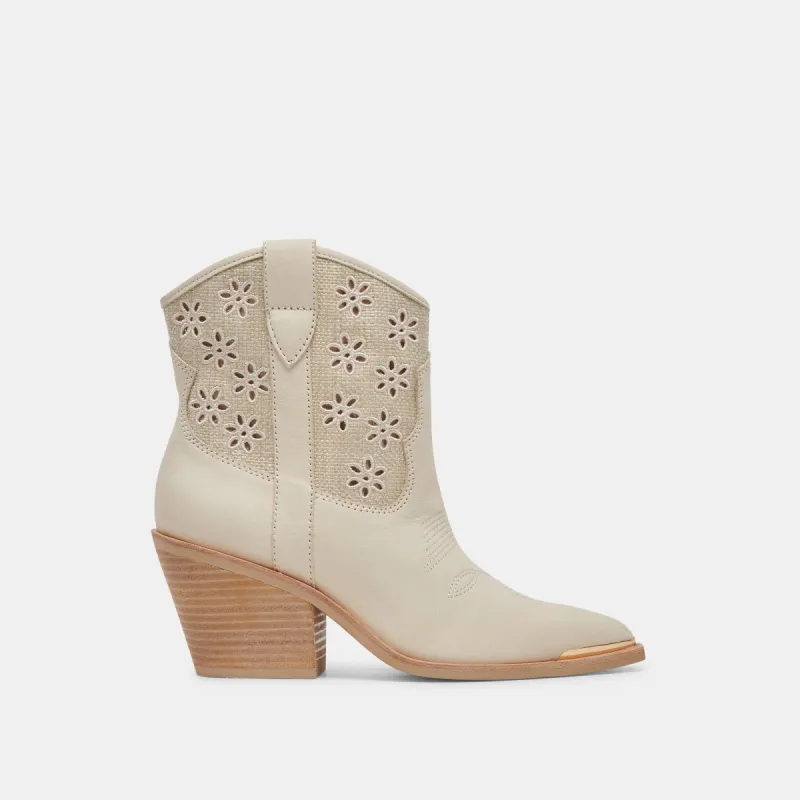 NASHE BOOTIES OATMEAL FLORAL EYELET sold by Dolce Vita