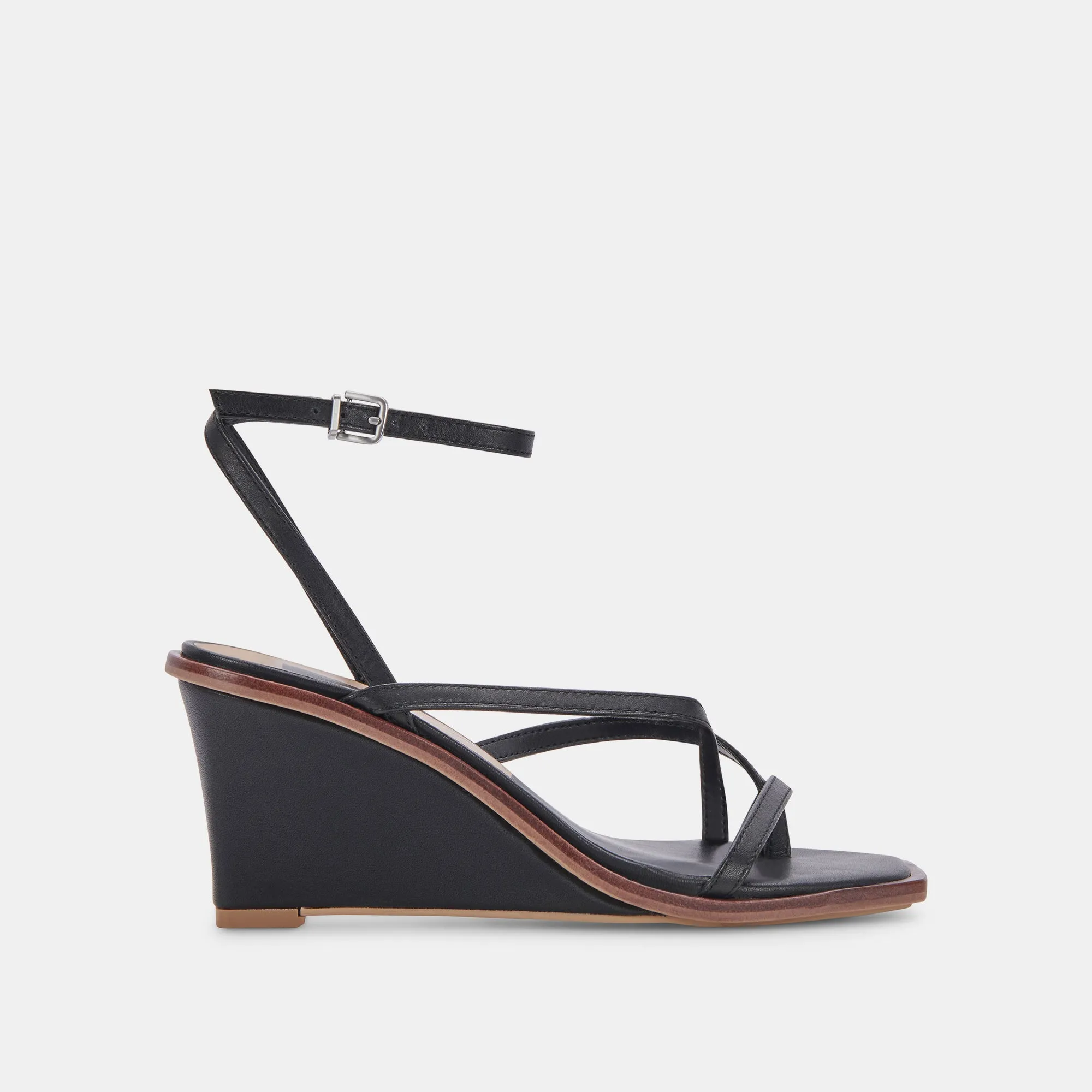 GEMINI WEDGES BLACK LEATHER sold by Dolce Vita