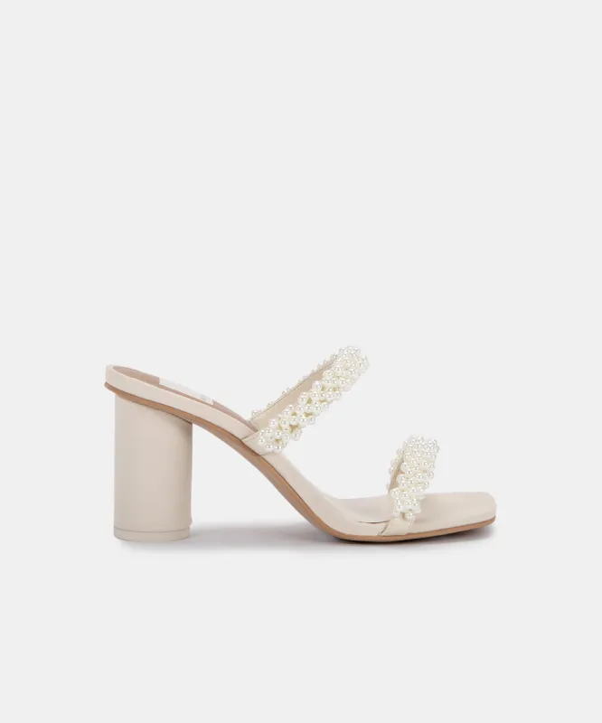 NOEL HEELS VANILLA PEARLS - re:vita sold by Dolce Vita