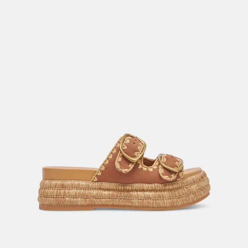 WANIKA SANDALS BROWN NUBUCK sold by Dolce Vita