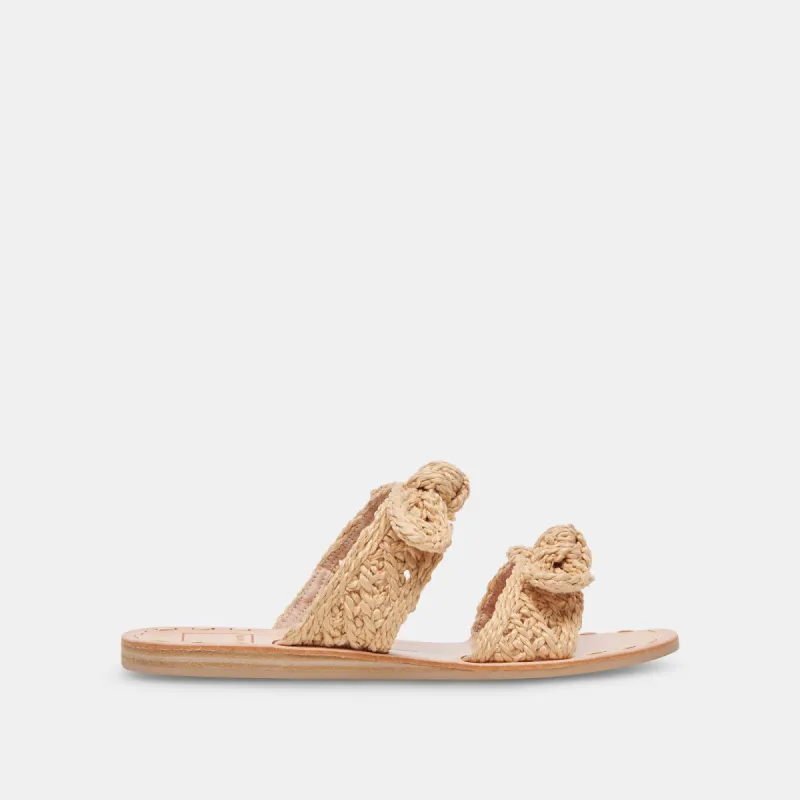 DINAH SANDALS LT NATURAL RAFFIA sold by Dolce Vita