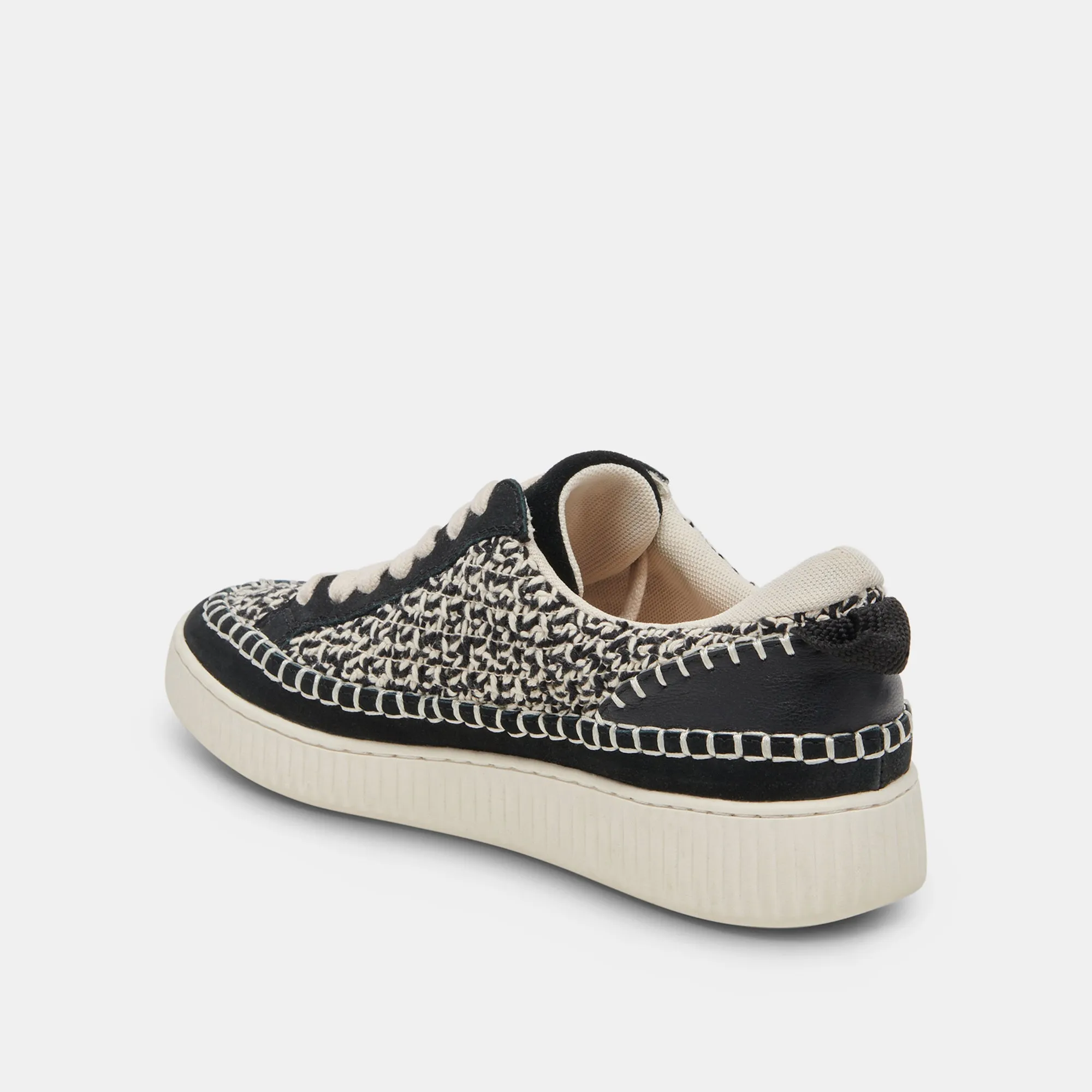 NICONA SNEAKERS WHITE BLACK KNIT sold by Dolce Vita product image thumbnail 5