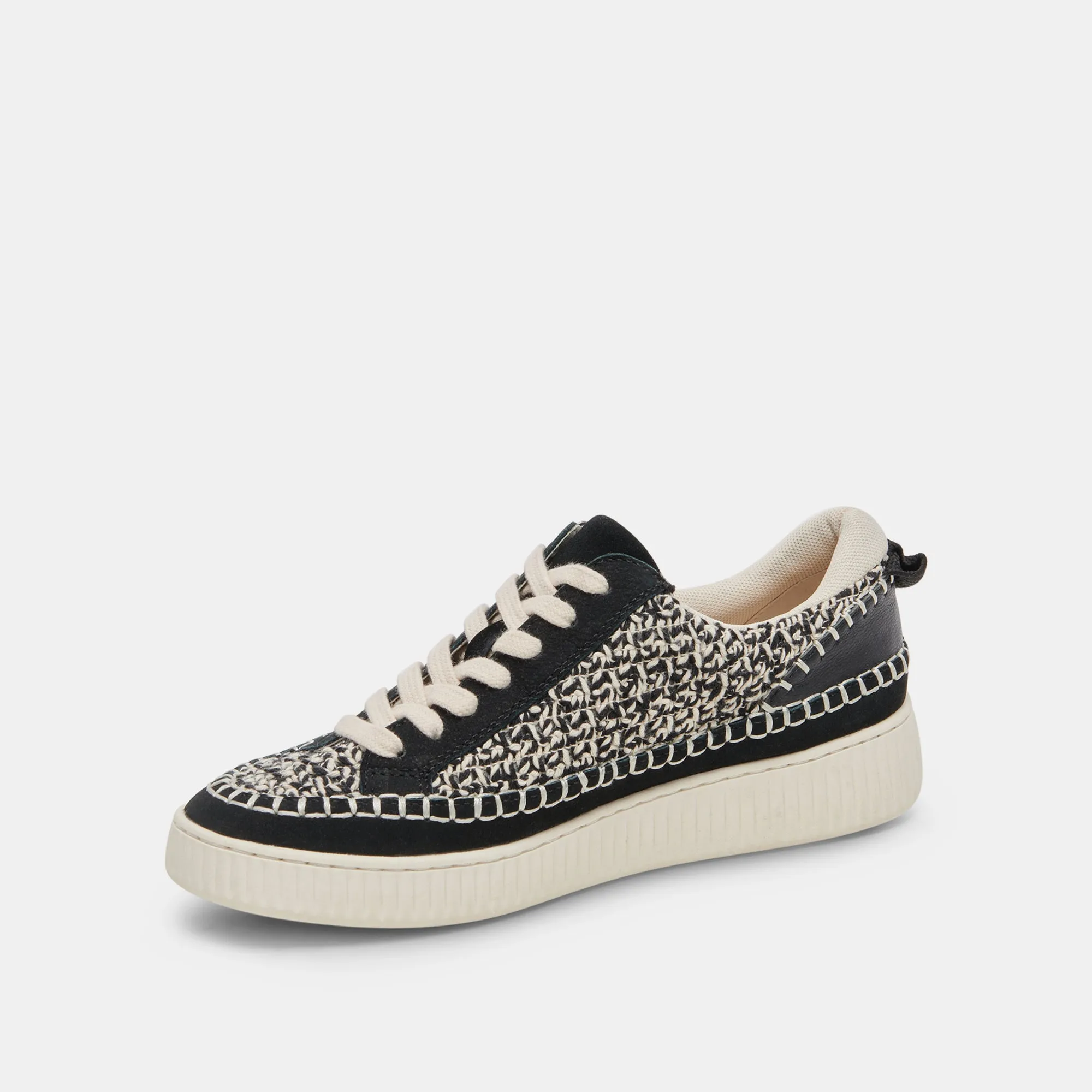 NICONA SNEAKERS WHITE BLACK KNIT sold by Dolce Vita product image thumbnail 4