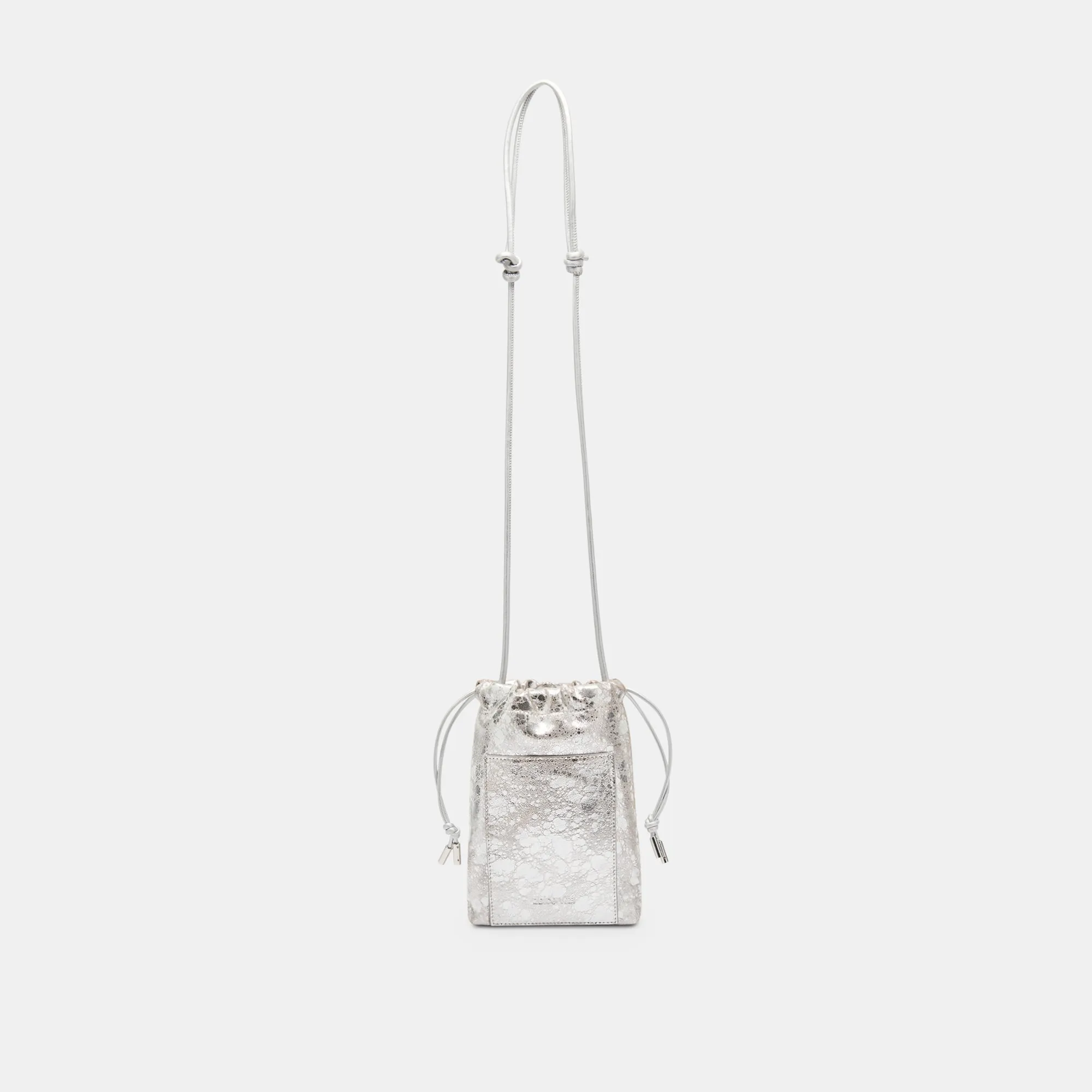 EVIE CROSSBODY POUCH SILVER DISTRESSED LEATHER sold by Dolce Vita product image thumbnail 3