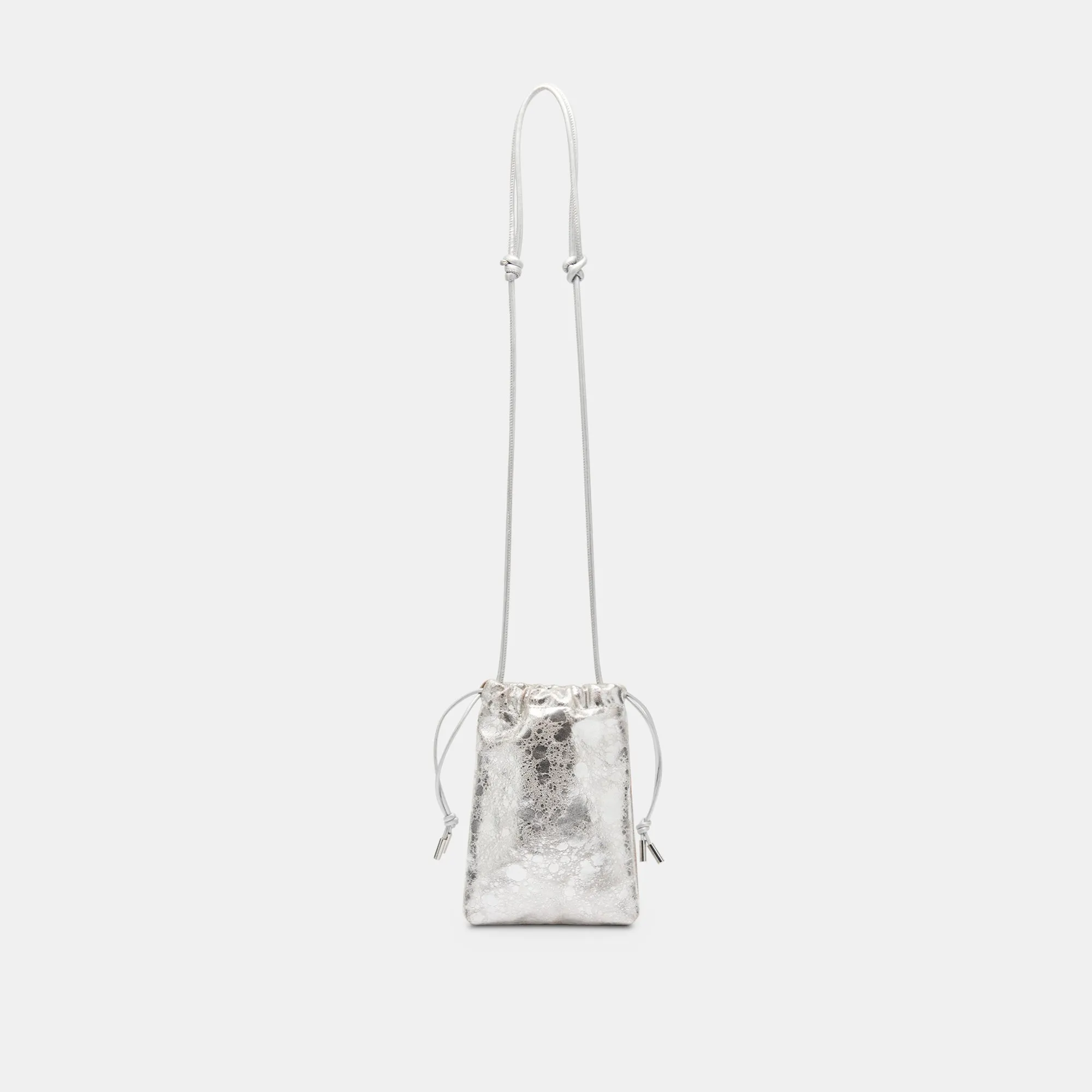 EVIE CROSSBODY POUCH SILVER DISTRESSED LEATHER sold by Dolce Vita product image thumbnail 2