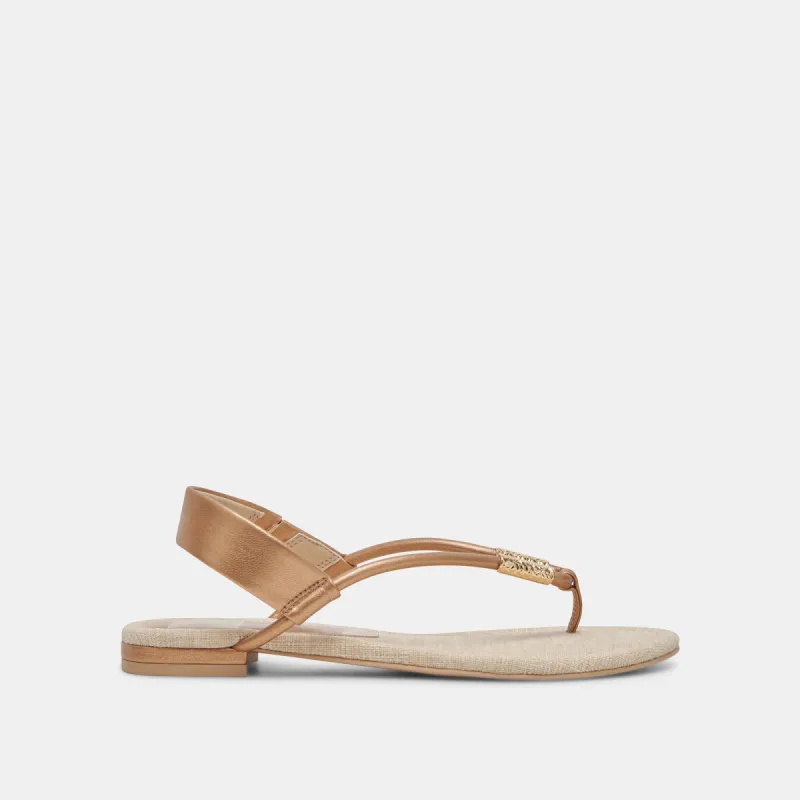 BACEY SANDALS COPPER METALLIC STELLA sold by Dolce Vita