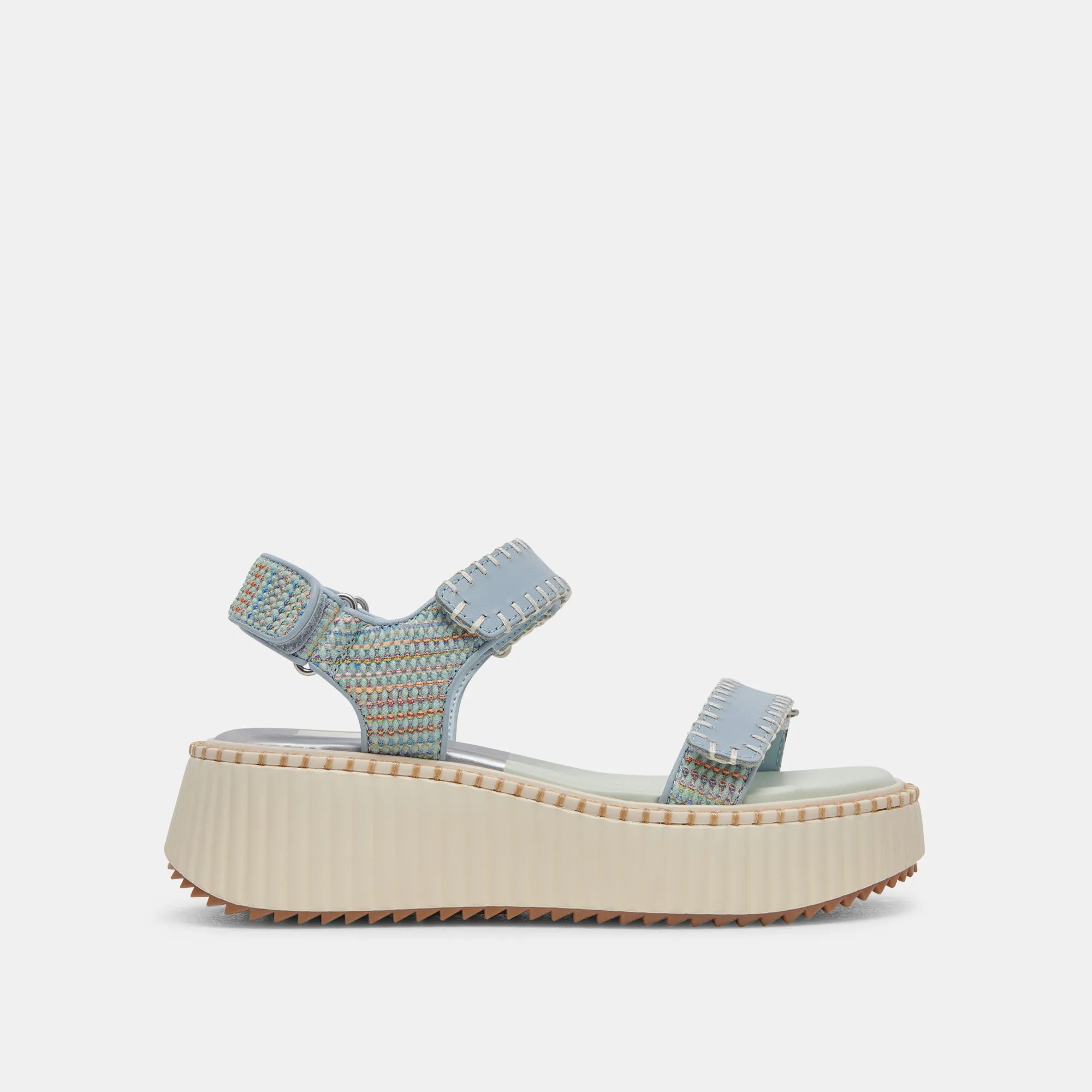 DEBRA SANDALS LIGHT BLUE KNIT sold by Dolce Vita