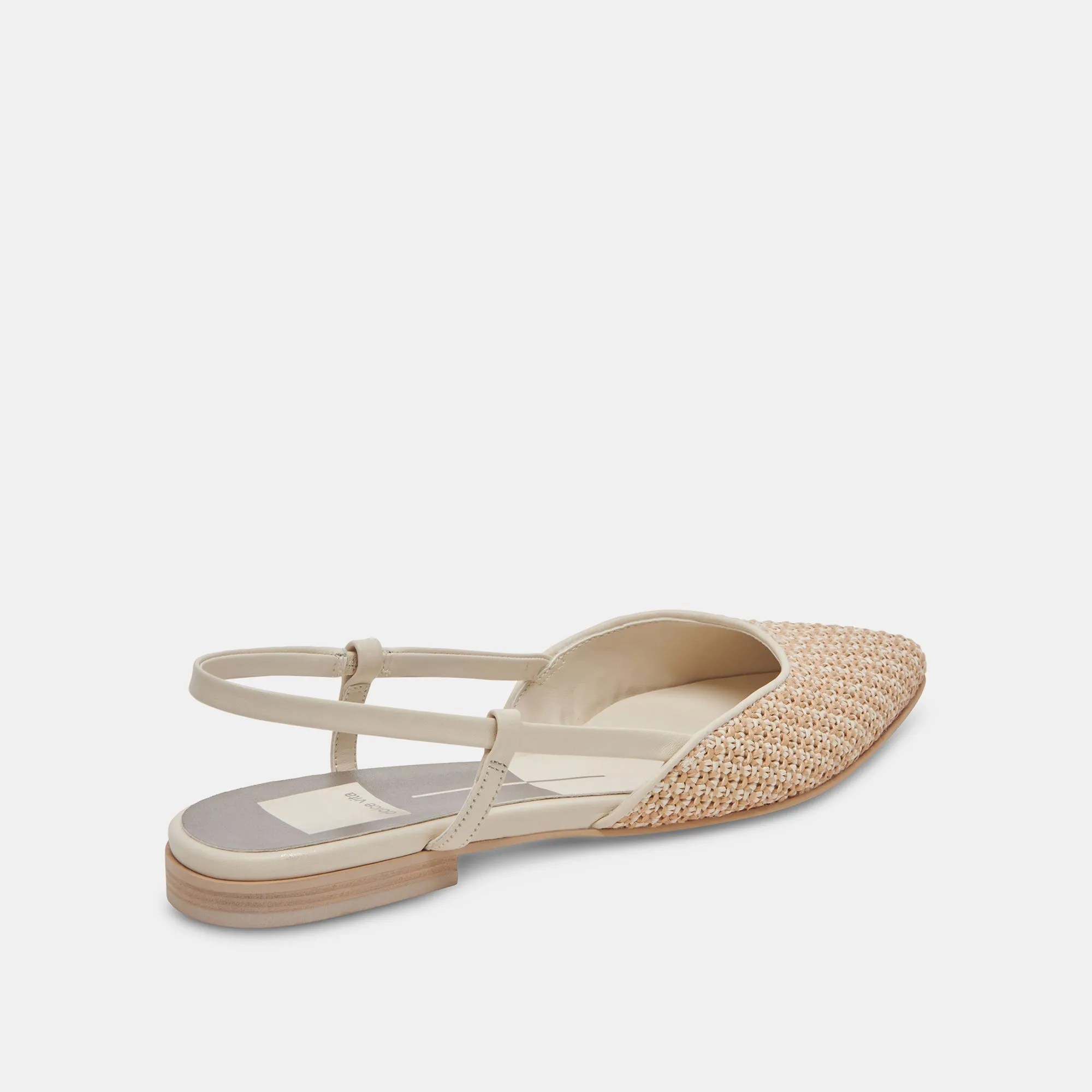 NARAH FLATS WHITE NATURAL RAFFIA sold by Dolce Vita product image thumbnail 4