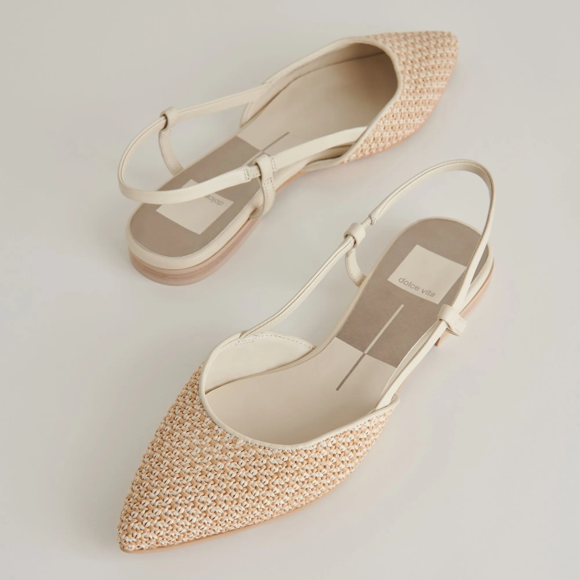 NARAH FLATS WHITE NATURAL RAFFIA sold by Dolce Vita product image thumbnail 2