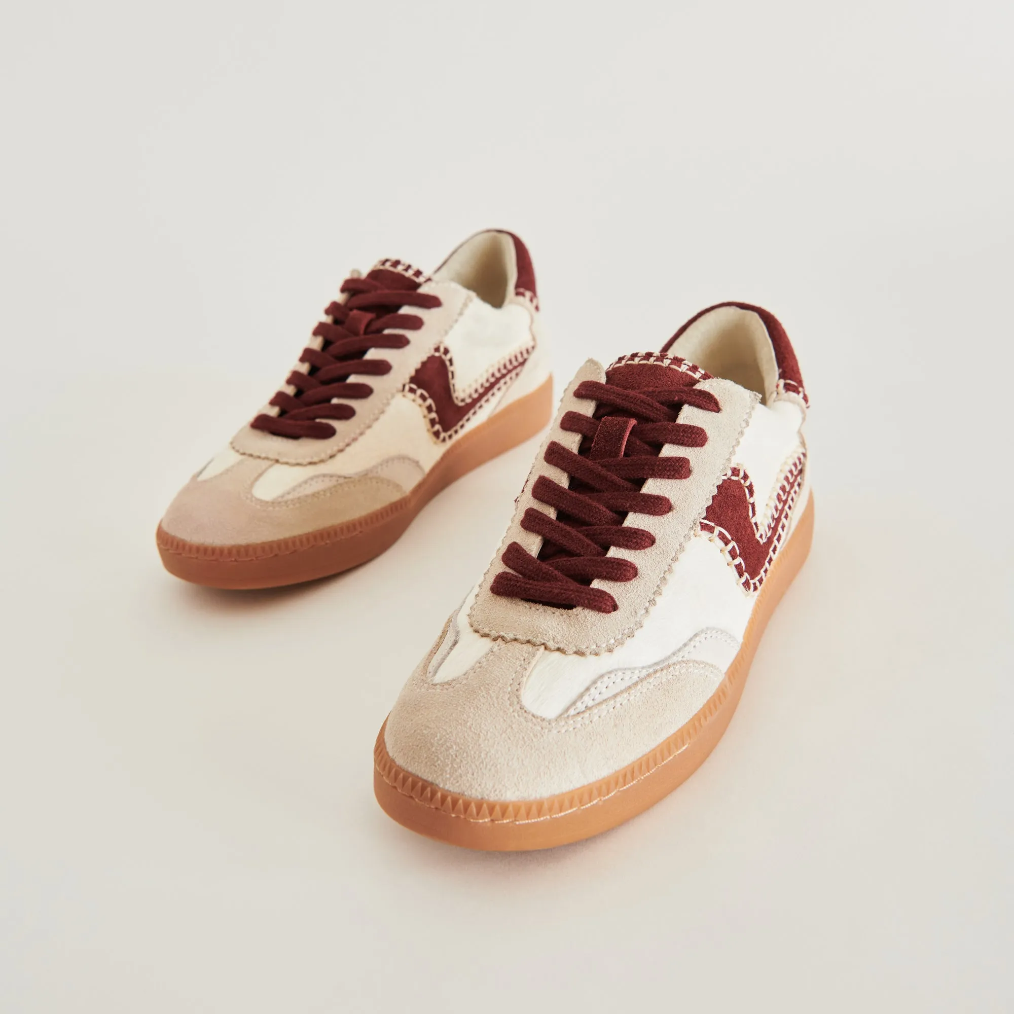 NOTICE STITCH SNEAKERS WHITE RED CALF HAIR sold by Dolce Vita product image thumbnail 3