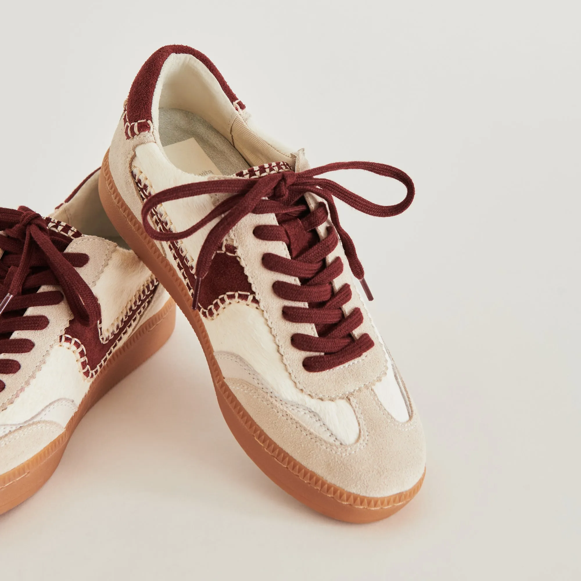 NOTICE STITCH SNEAKERS WHITE RED CALF HAIR sold by Dolce Vita product image thumbnail 5