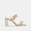 PAILY HEELS IVORY MULTI STELLA - re:vita sold by Dolce Vita