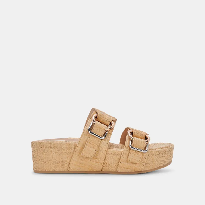 CICI SANDALS LT NATURAL RAFFIA sold by Dolce Vita