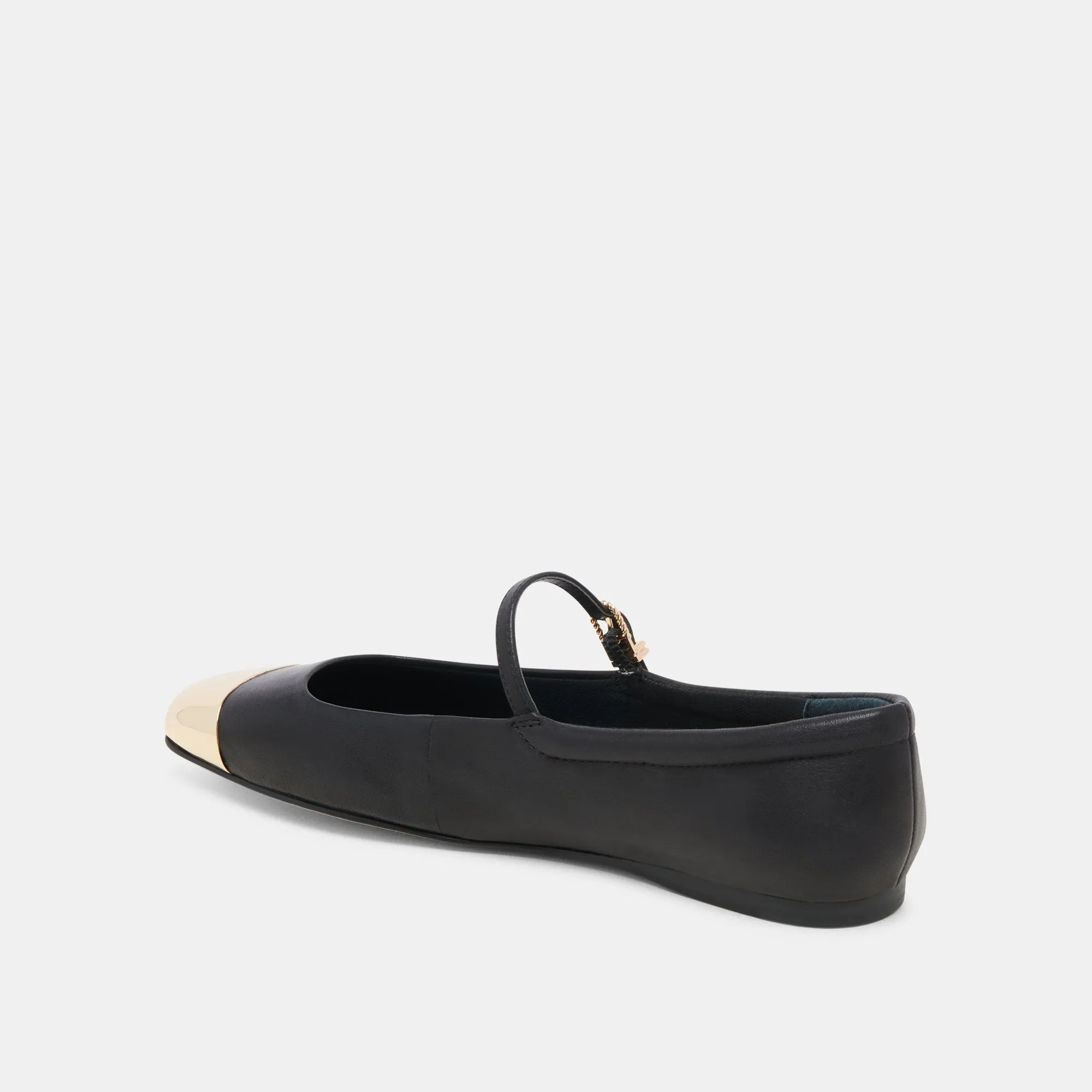 REYES TOE CAP BALLET FLATS BLACK LEATHER sold by Dolce Vita product image thumbnail 5