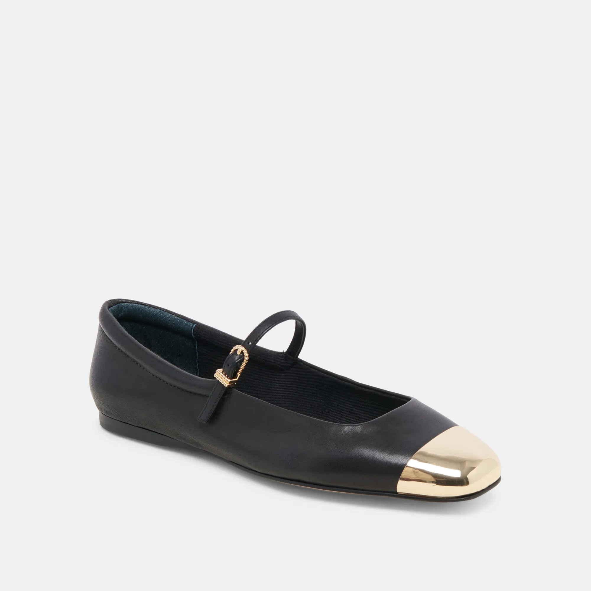 REYES TOE CAP BALLET FLATS BLACK LEATHER sold by Dolce Vita product image thumbnail 2