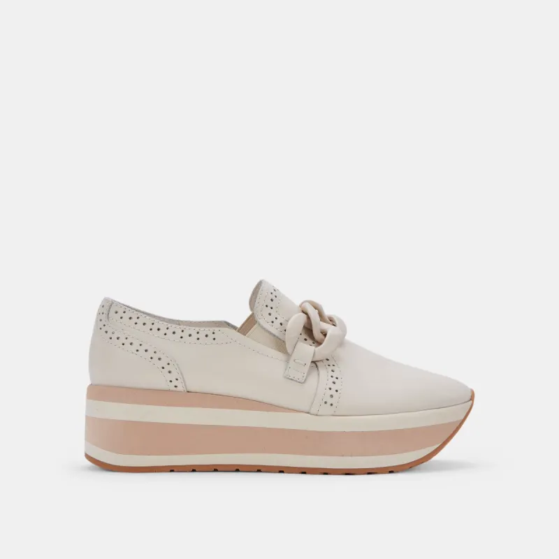 JHENEE SNEAKERS IVORY LEATHER sold by Dolce Vita
