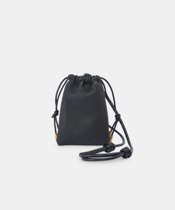 EVIE PHONE POUCH BLACK LEATHER sold by Dolce Vita