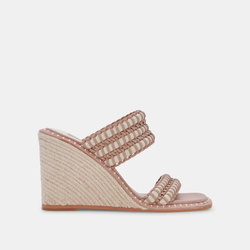 ABIGAL WEDGES IVORY LEATHER sold by Dolce Vita