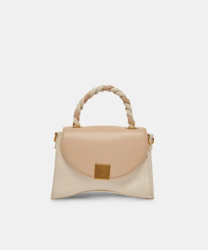 TATUM HANDBAG DUNE IVORY SOFT NAPPA LEATHER sold by Dolce Vita