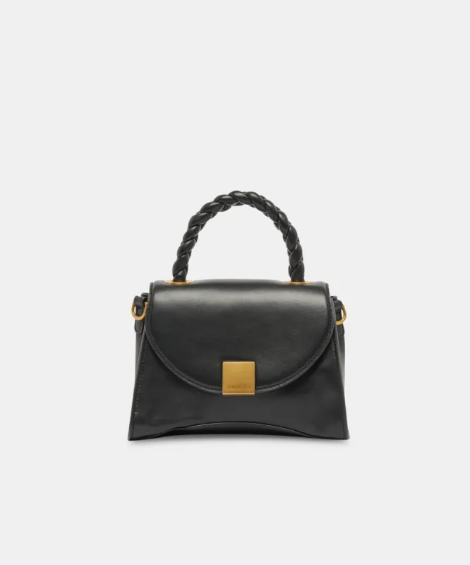 TATUM HANDBAG BLACK SOFT NAPPA LEATHER sold by Dolce Vita
