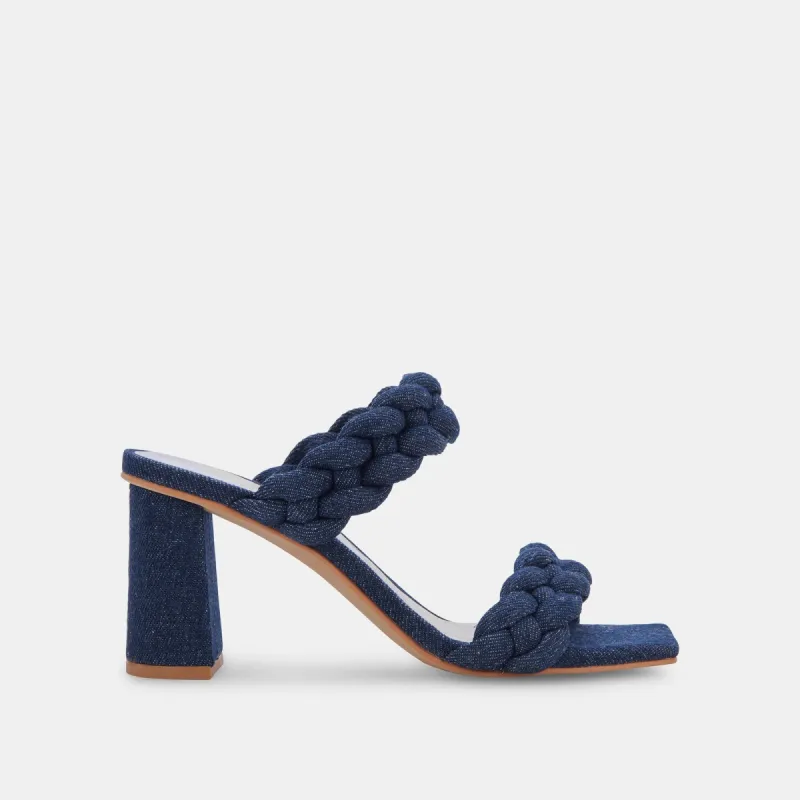 PAILY HEELS INDIGO DENIM sold by Dolce Vita