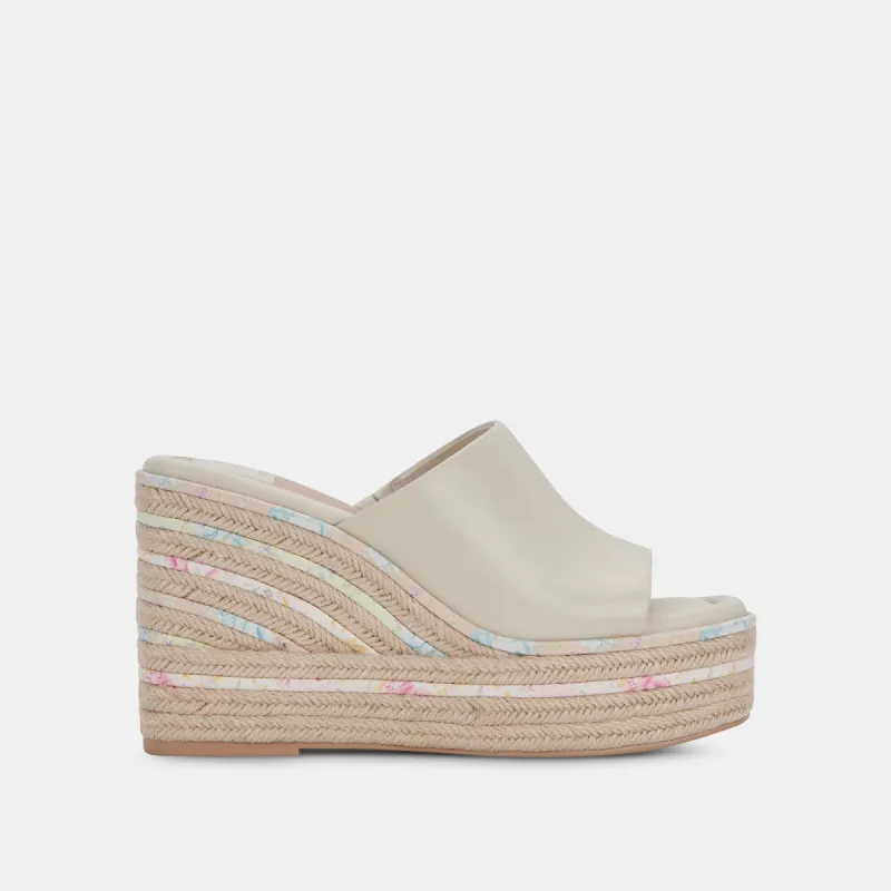 ELARIA WEDGES IVORY LEATHER sold by Dolce Vita