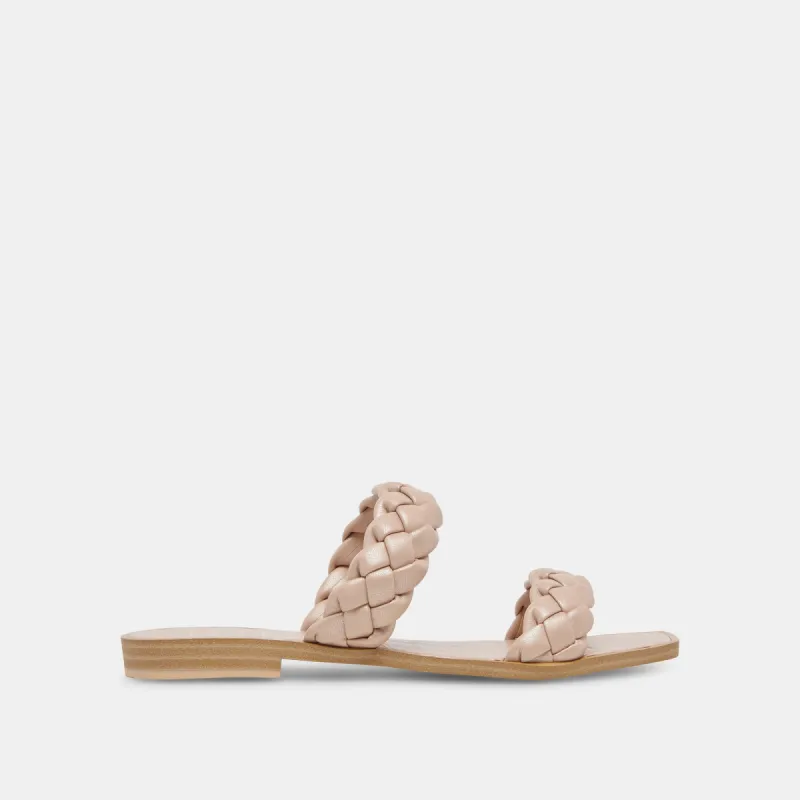 INDY SANDALS LT TAUPE METALLIC STELLA sold by Dolce Vita