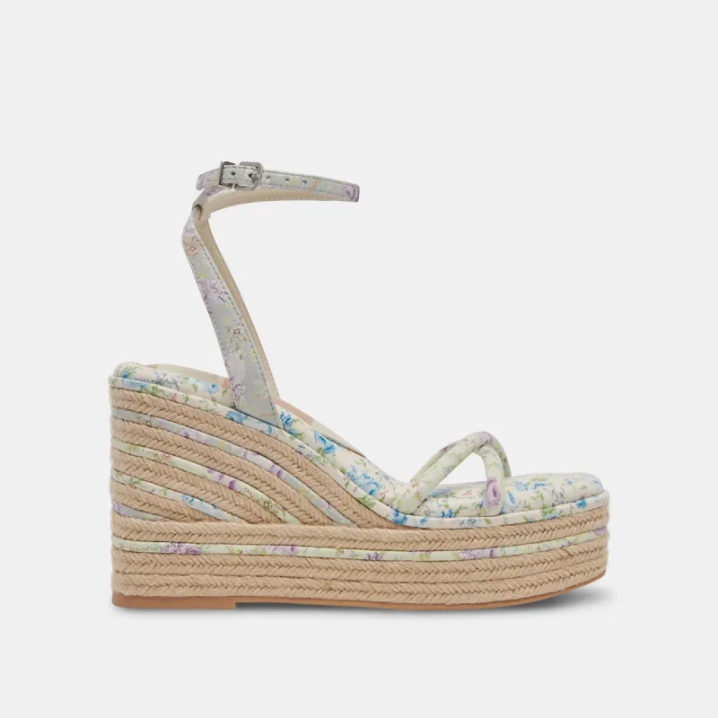 ELVIA WEDGES PURPLE FLORAL STELLA sold by Dolce Vita