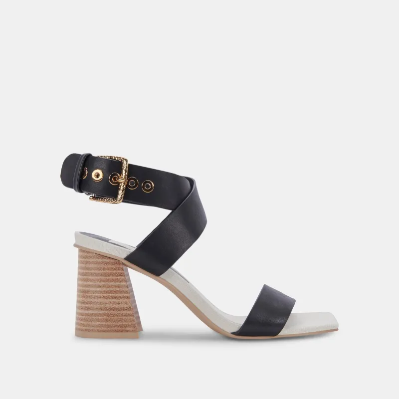 PAYTIN HEELS BLACK LEATHER sold by Dolce Vita