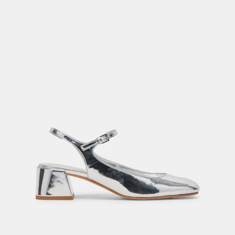 MAGGI HEELS SILVER SPECCHO STELLA sold by Dolce Vita