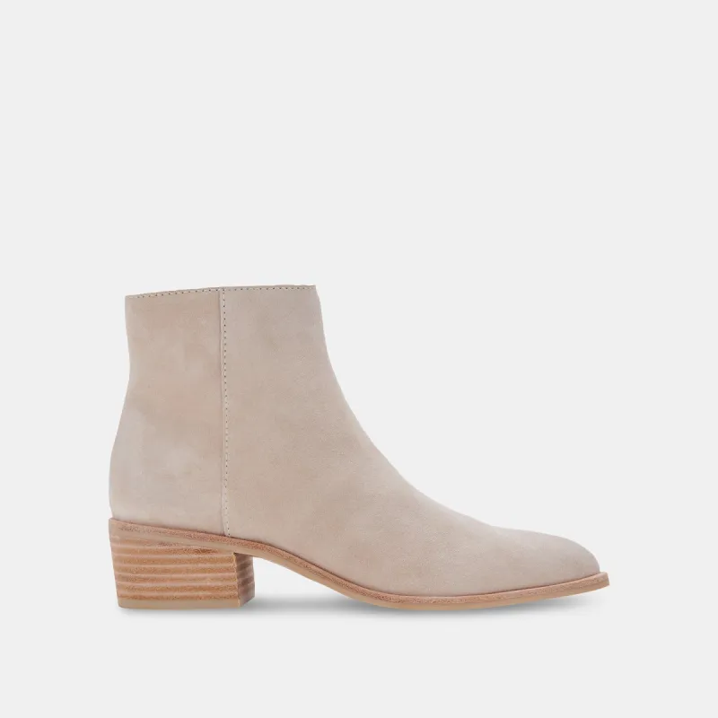 AVALON BOOTIES DUNE SUEDE sold by Dolce Vita