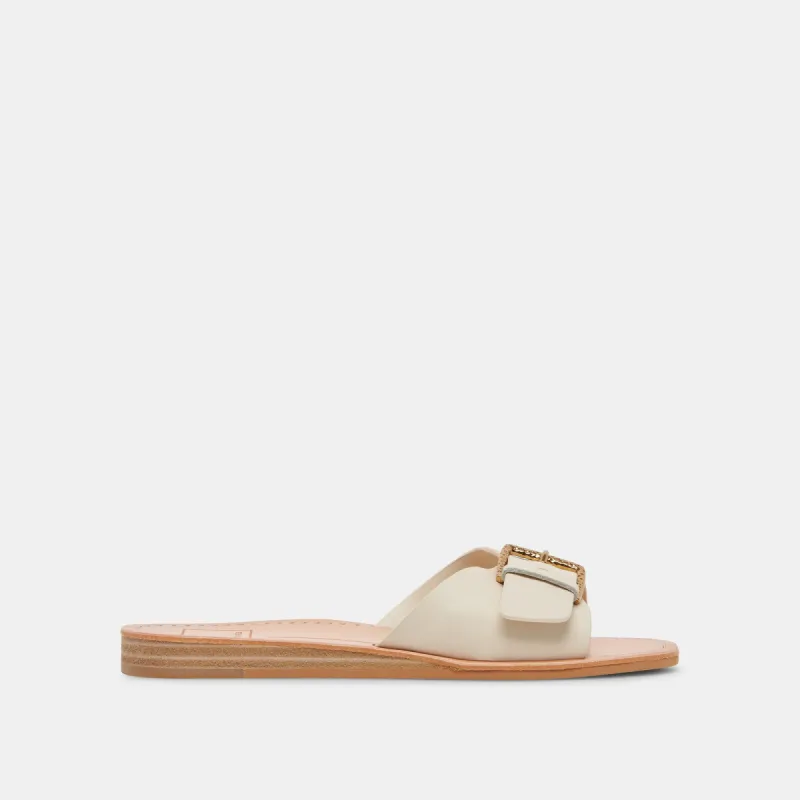 CABANA SANDALS IVORY LEATHER sold by Dolce Vita