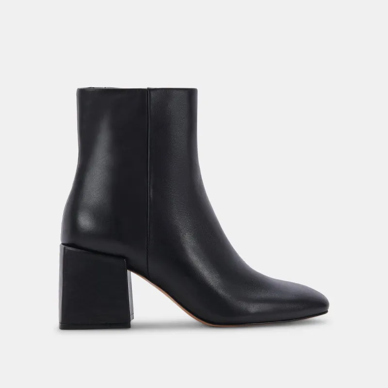 IMOGEN H2O BOOTIES BLACK LEATHER sold by Dolce Vita
