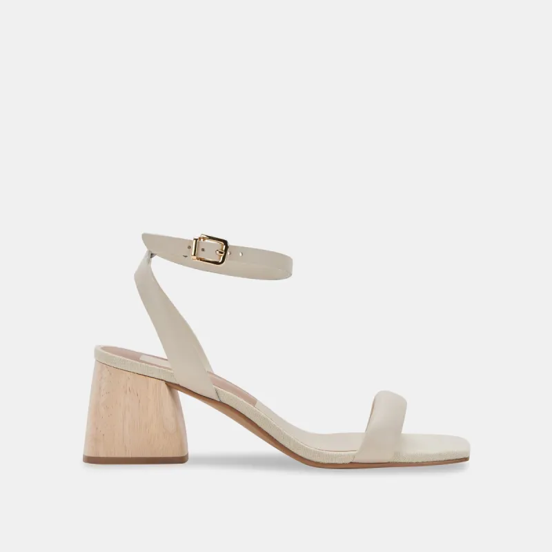 MODI HEELS IVORY LEATHER sold by Dolce Vita