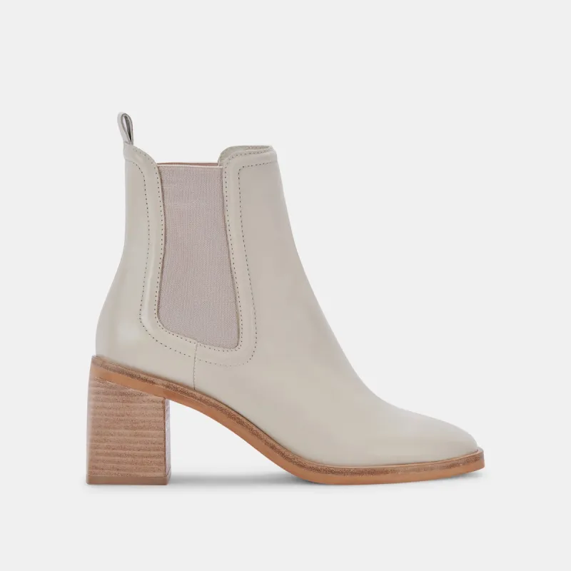 ILIANA BOOTIES IVORY LEATHER sold by Dolce Vita