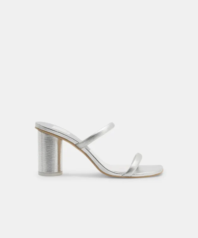 NOLES HEELS SILVER sold by Dolce Vita