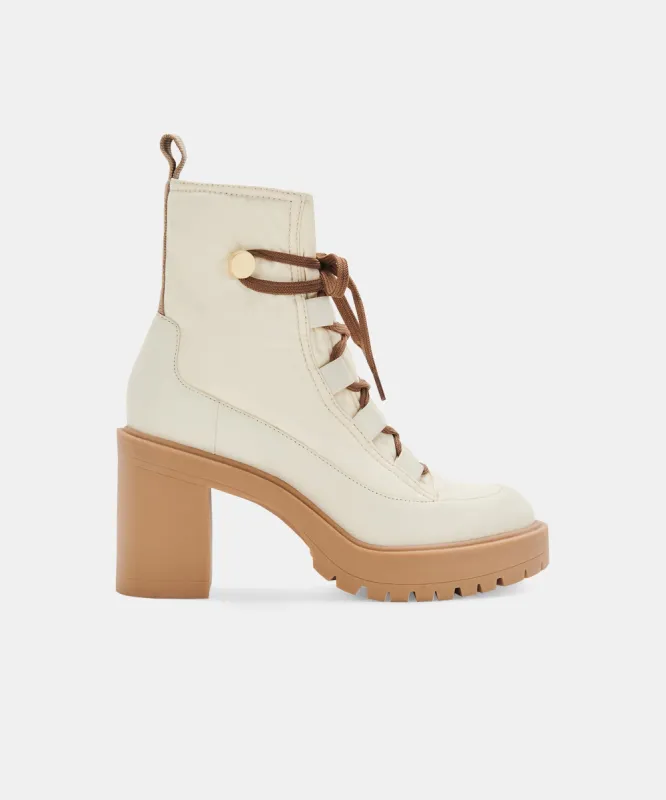 CELIDA BOOTS OFF WHITE NYLON sold by Dolce Vita