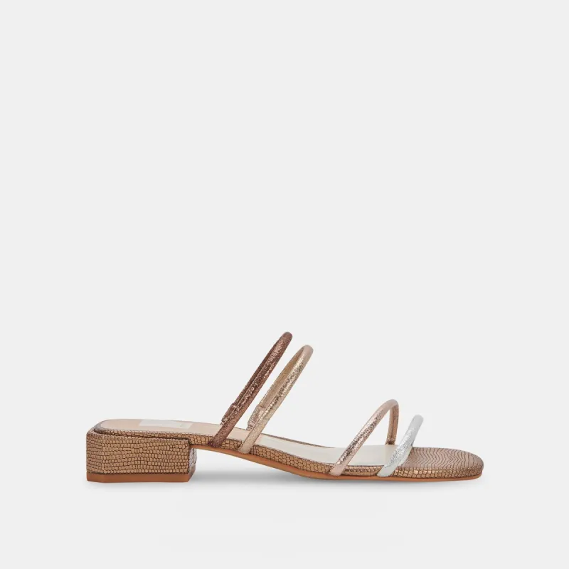 HAIZE SANDALS METALLIC MULTI STELLA SUEDE sold by Dolce Vita