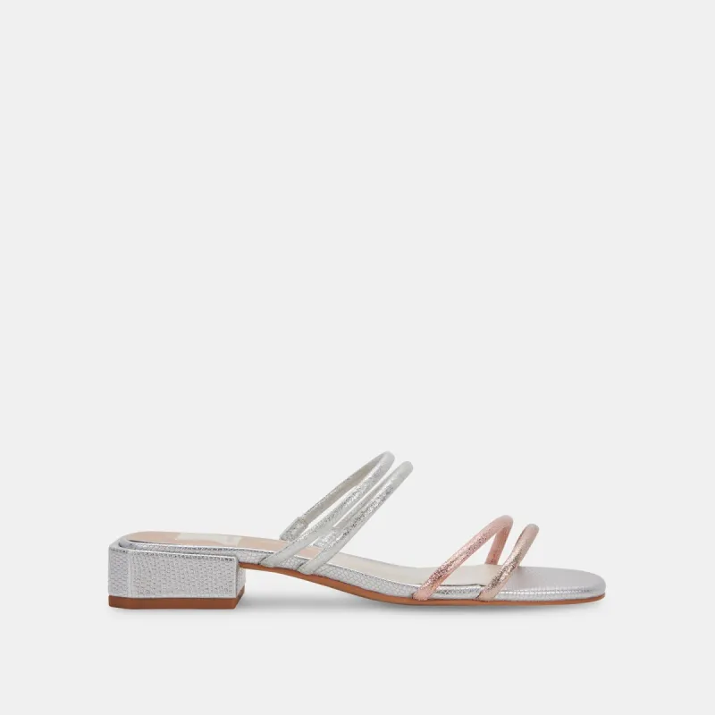 HAIZE SANDALS SILVER GOLD STELLA SUEDE sold by Dolce Vita