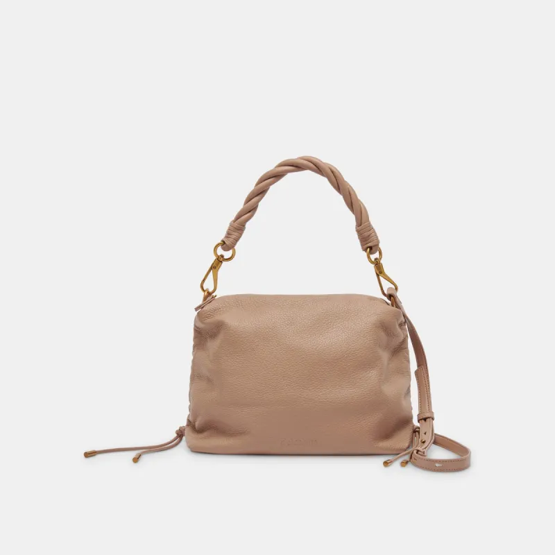 PRESTON SHOULDER/CROSSBODY CAFE SOFT PEBBLE LEATHER sold by Dolce Vita