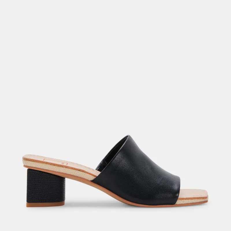 JOLICE HEELS BLACK LEATHER sold by Dolce Vita