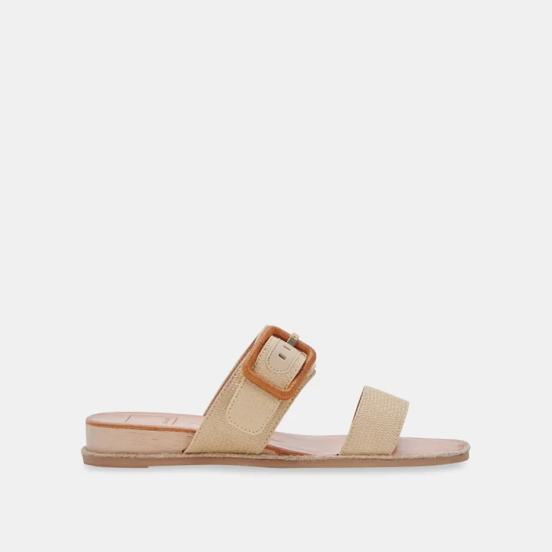 PEIO SANDALS WHEAT RAFFIA sold by Dolce Vita