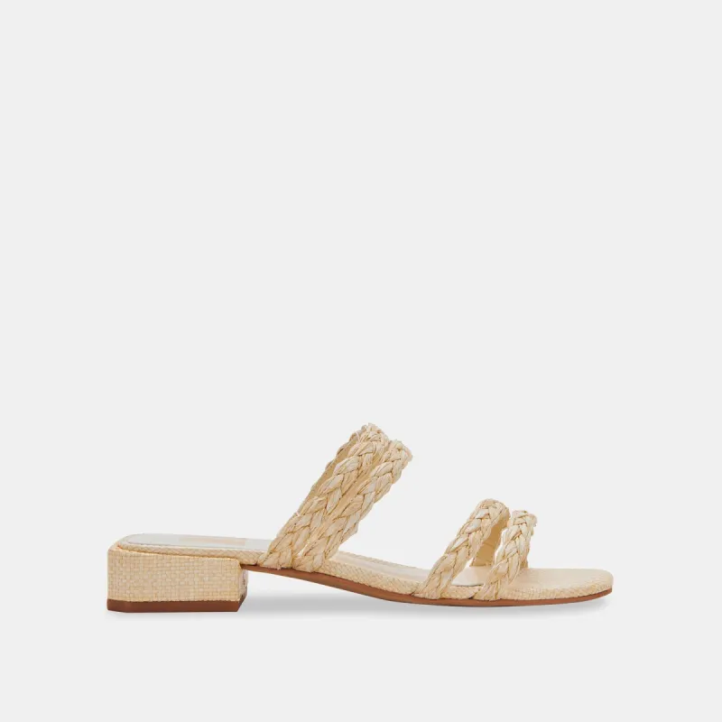 HAIZE RAFFIA SANDALS VANILLA RAFFIA sold by Dolce Vita