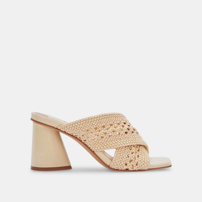 PATCH HEELS VANILLA WOVEN sold by Dolce Vita
