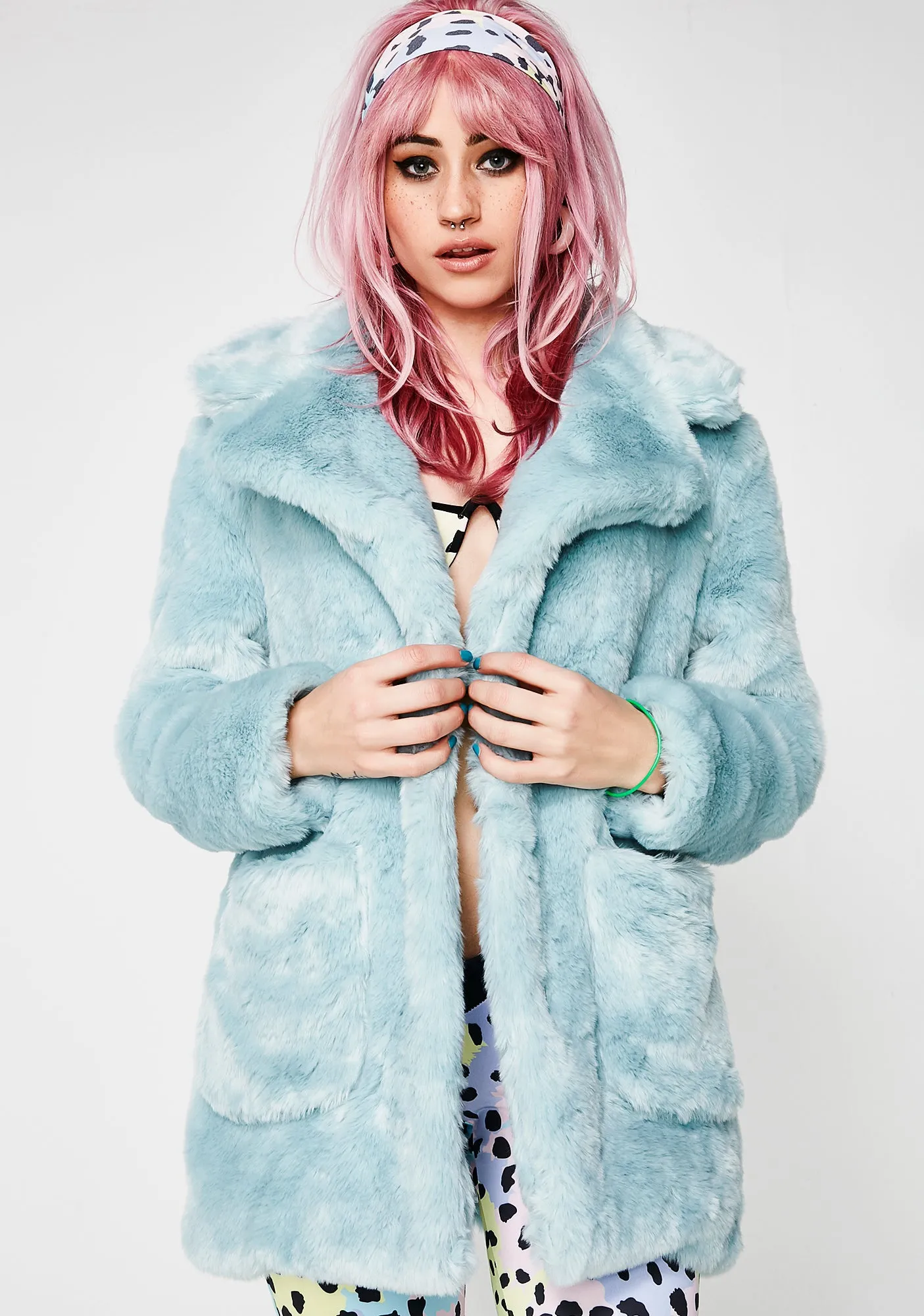Candy Craving Faux Fur Coat sold by Dolls Kill